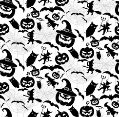 Halloween holiday. Seamless background. Halloween background, Halloween seamless pattern
