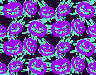Fototapeta na wymiar Halloween holiday. Seamless background. Halloween background, Halloween seamless pattern 