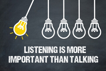 listening is more important than talking	