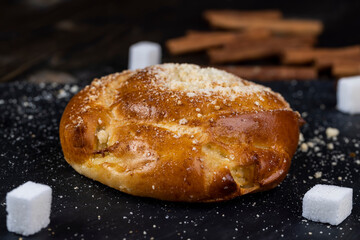 soft fresh bun with coconut filling