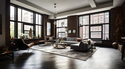 A modern and trendy New York loft
