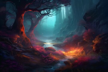 Fairy forest. Generate Ai