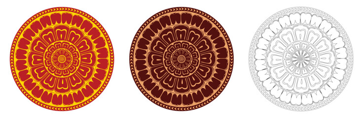 Sri Lankan Traditional Vector Patterns,  illustration Art