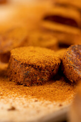 fresh dried pork sausage in turmeric