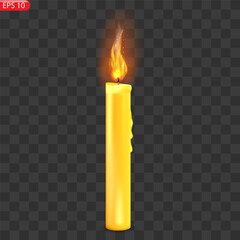 Candle vector isolated. Design template.