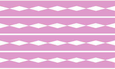pink zigzag abstract background, diamond repeat seamless style, replete image design for fabric printing
