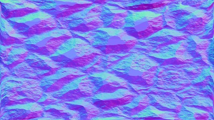 Normal Map Larva rock for 3d modeling