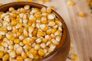 dry corn for cooking and popcorn