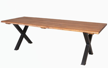 Furniture, various types of wooden furniture on a white background 