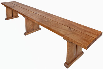 Furniture, various types of wooden furniture on a white background 