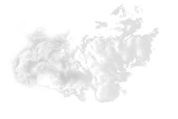 A set of isolated clouds on a PNG background. Textures and backgrounds of nature.