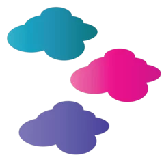 Foto op Canvas clouds colors, clouds sky, cloud pink, cloud icon, cloud vector, Set of different clouds. Collection of cloud icon, shape, label, symbol. Graphic vector. Vector design element for © LUCIANA
