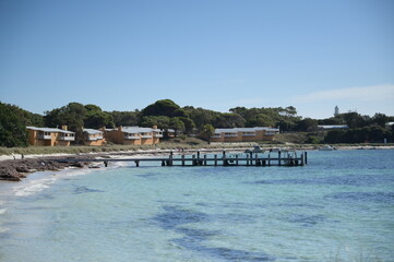 Fototapeta na wymiar Transparent beach view in Australia
