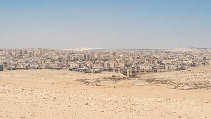 panorama of cairo. of the rooftops of modern Giza. Poor neighborhoods in Cairo. Egypt. cairo cityscape view