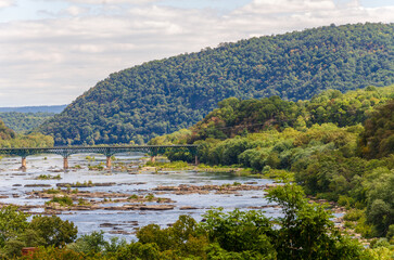 Fototapeta premium Overlook at Harpers Ferry National Historical Park