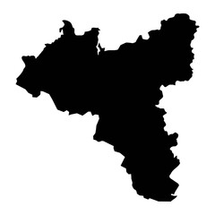 Obraz premium Valga county map, the state administrative subdivision of Estonia. Vector illustration.