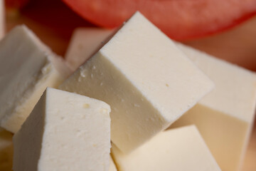 White cream cheese for making salads