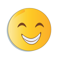 smiling emoji, happy yellow face