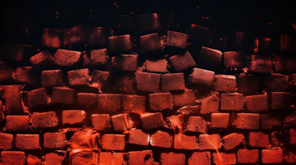 Obraz premium red brick background