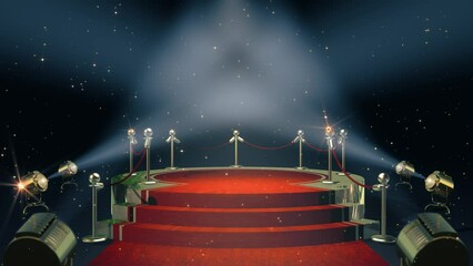 Awards Golden Stage 3d animation.