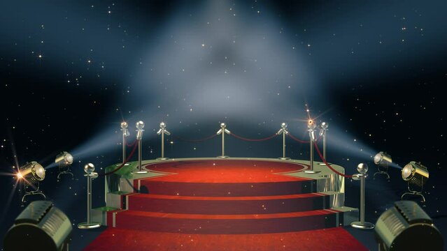 Awards Golden Stage 3d animation.