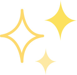 Modern shiny 3 pieces of light sparkles element