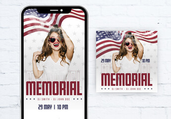 Memorial Day Party Social Media Pack