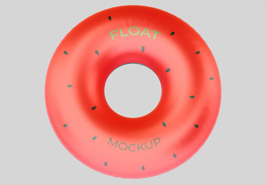 Front View Rounded Float Mockup