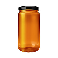 Orange jam mockup isolated transparent