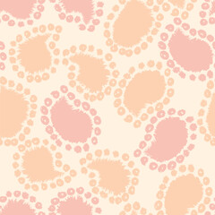 Pastels Paisley abstract Seamless Pattern Design