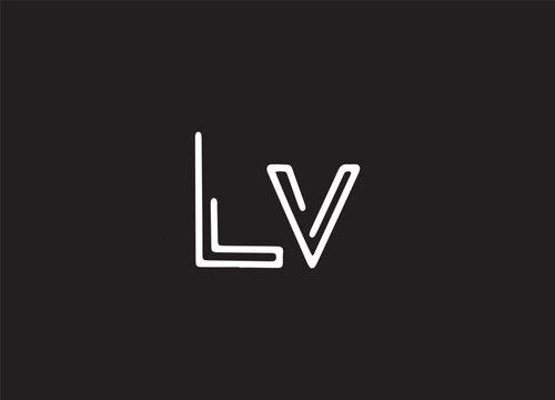Minimal Vl Logo Icon Of A Lv Letter On A Luxury Background Logo Idea Based  On The Vl Monogram Initials Professional Variety Letter Symbol And Lv Logo  On Background Stock Illustration 