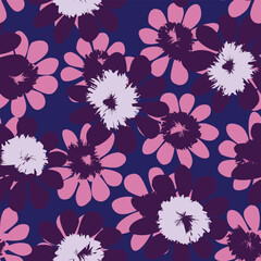 Pastels Ditsy Floral Seamless Pattern Design