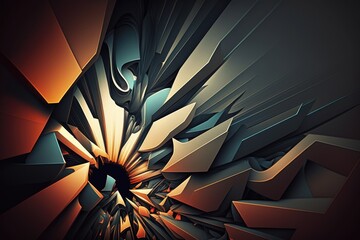 Abstract geometric composition,digital art works