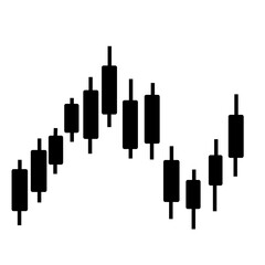 Forex Market Candles Chart Silhouette