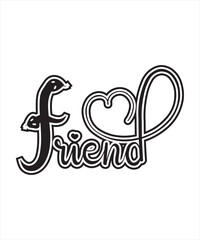  Frinds For Tyography Tshirt Design ANd Pattran Label Design (3).eps