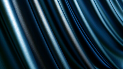 Fototapeta premium Blue fabric with a sunburst effect, venetian blind style, background wallpaper.