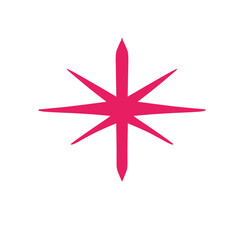 single star shape illustration vector