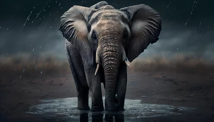 Fotobehang elephant © Oleksandr