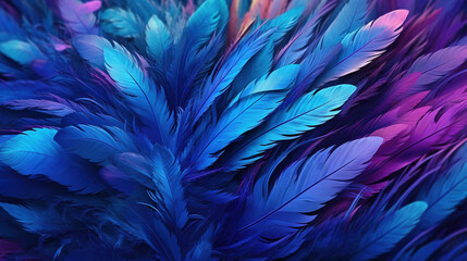 Fototapeta premium Abstract pattern artwork of feather