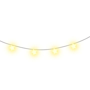 star yellow or gold lights string