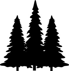 Obraz premium Pine Tree Illustration