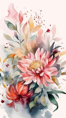 Beautiful nature, live, bright colors, fresh plants and flowers, nature