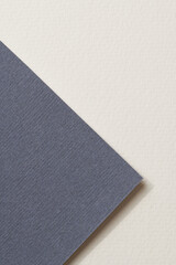 Rough kraft paper background, paper texture blue white colors. Mockup with copy space for text