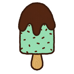 Mint chocolate chip ice cream