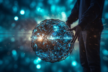 Enlightened Spheres: Capturing the Essence of Digital Interconnectivity, generative AI