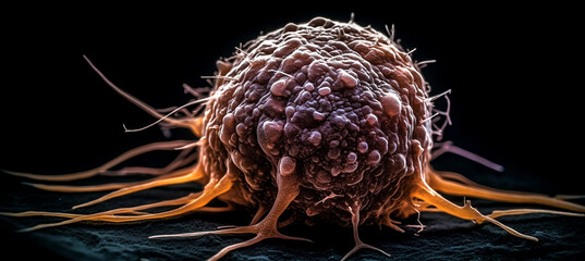 The cancer cell: the fight against the invisible enemy. generative AI,
