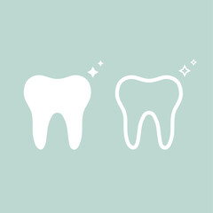 Shiny, healthy tooth, icon