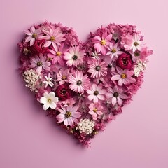 heart of flowers, generative ai