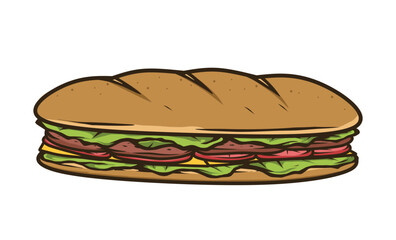 sandwich with cheese and beef