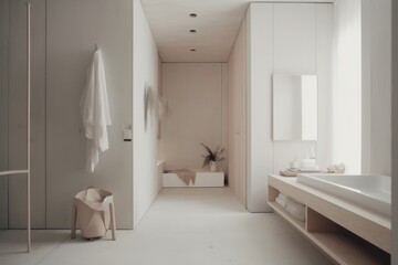 Modern 3D Rendered Bathroom Featuring Designer Touches